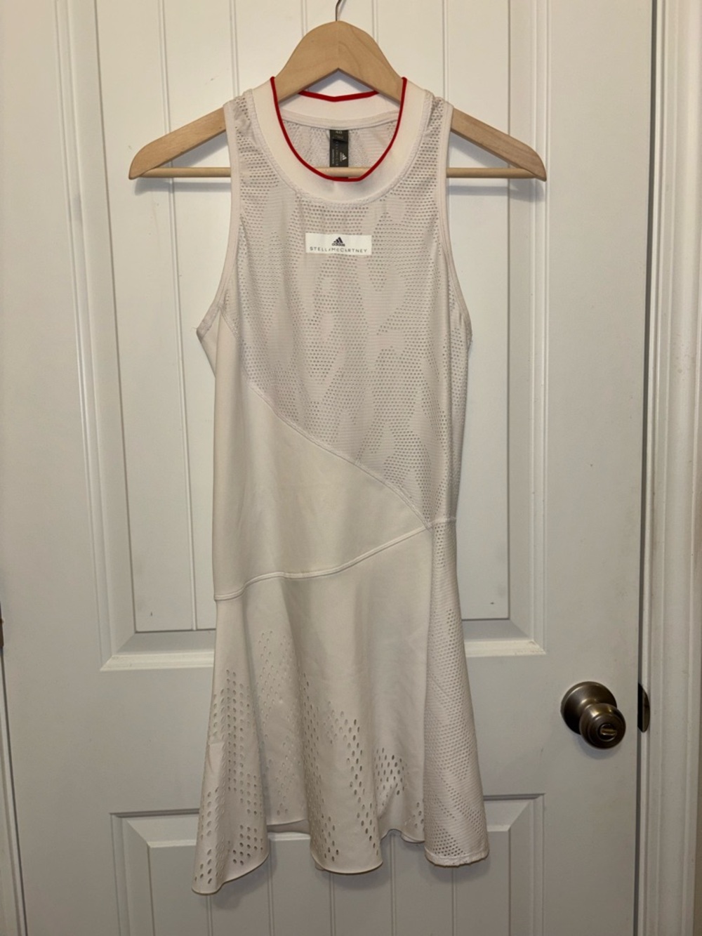 Adidas by Stella McCartney White Mini Tennis Cut Out Dress size 40 Medium - Picture 3 of 8